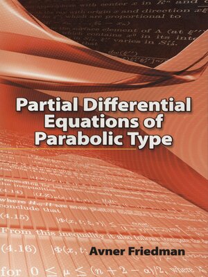 eBook - Partial Differential Equations of Parabolic Type by Avner ...