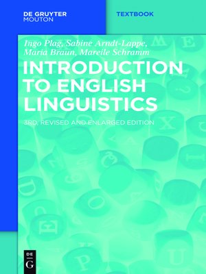 Introduction to English Linguistics by Ingo Plag · OverDrive: ebooks ...