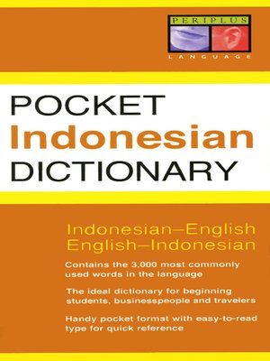 Pocket Tagalog Dictionary: Tagalog-English English-Tagalog (Periplus Pocket  Dictionaries) (English Edition) - eBooks em Inglês na