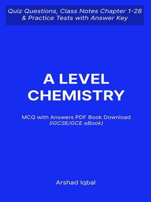 A Level Chemistry Multiple Choice Questions and Answers (MCQs) PDF by ...