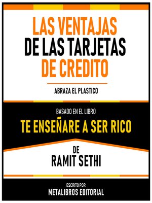 Las Ventajas De Las Tarjetas De Credito--Basado En El Libro Te Enseñare ...