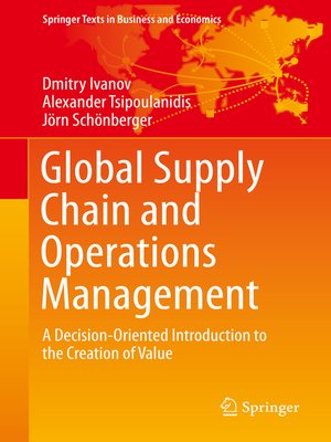 Global Supply Chain and Operations Management by Dmitry Ivanov ...