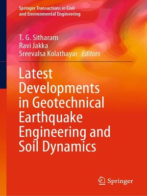 Latest Developments in Geotechnical Earthquake Engineering and Soil ...