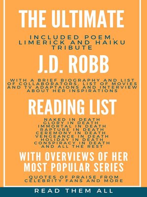 The Ultimate J.d. Robb Reading List With Overview Of Her Most Popular 