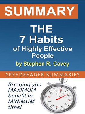 the 7 habits of highly effective people by stephen covey summary
